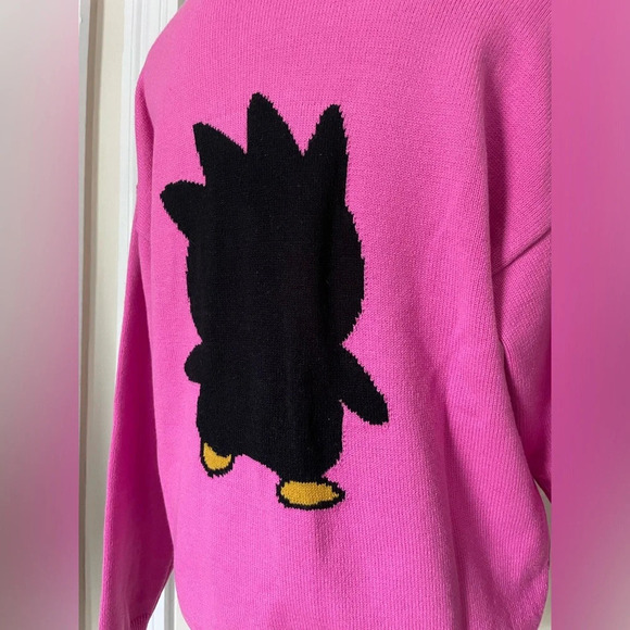 Hello Kitty and Friends x Forever 21 Badtz-Maru Penguin Pink Graphic Sweatshirt - Picture 8 of 9